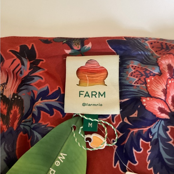 FARM Rio Vibrant Red and Blue Floral Maxi Dress - Picture 4 of 4